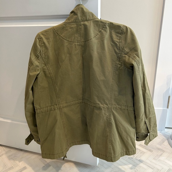 Olive green jcrew jacket - like-new condition - Picture 2 of 3